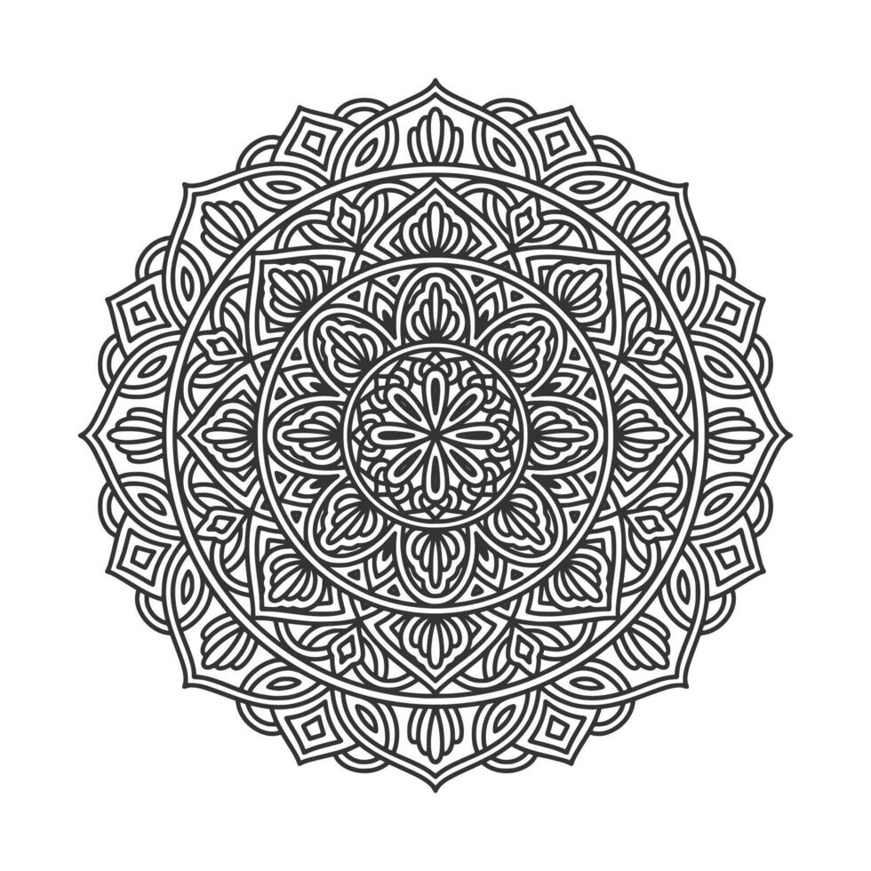 Circular pattern mandala art decoration elements vector