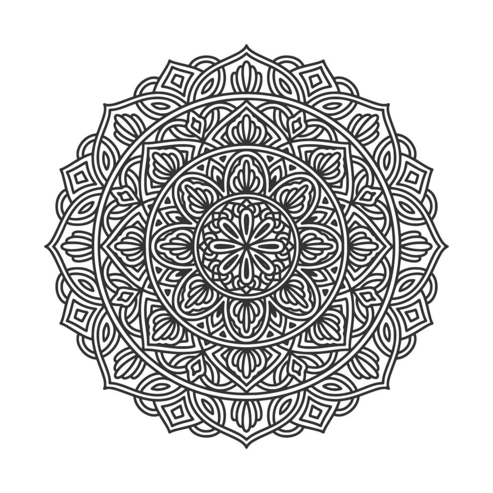 patrón circular mandala elementos de decoración de arte vector