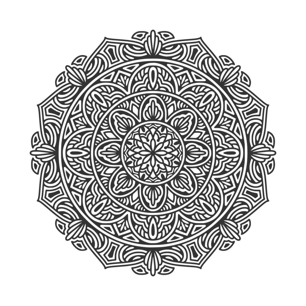 patrón circular mandala elementos de decoración de arte vector