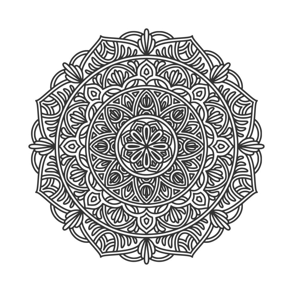 patrón circular mandala elementos de decoración de arte vector