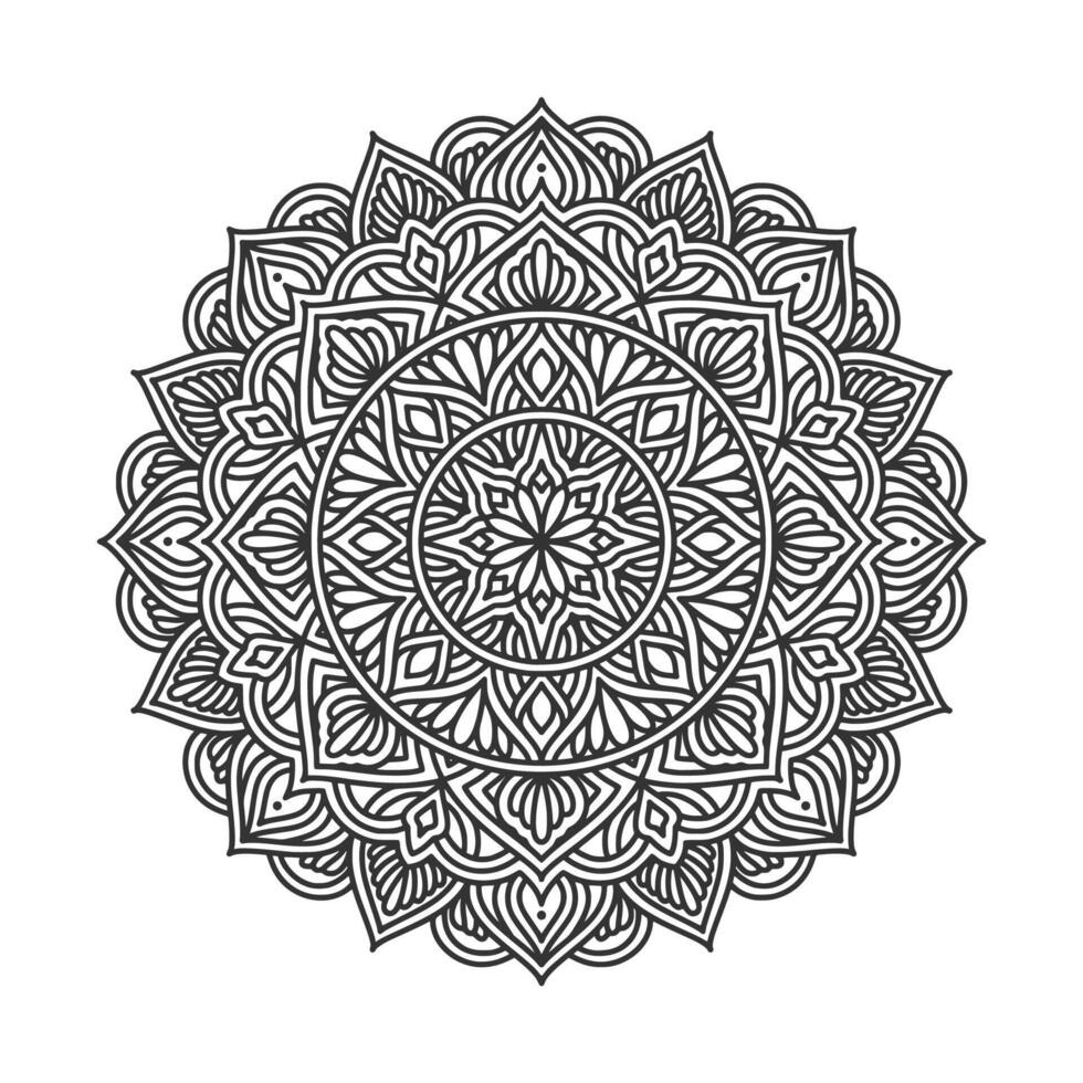 Circular pattern mandala art decoration elements vector