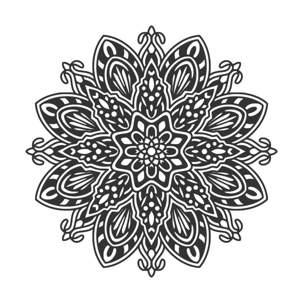 Circular pattern mandala art decoration elements vector