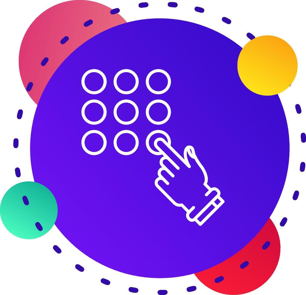 Password Lock Abstrat BG Icon vector
