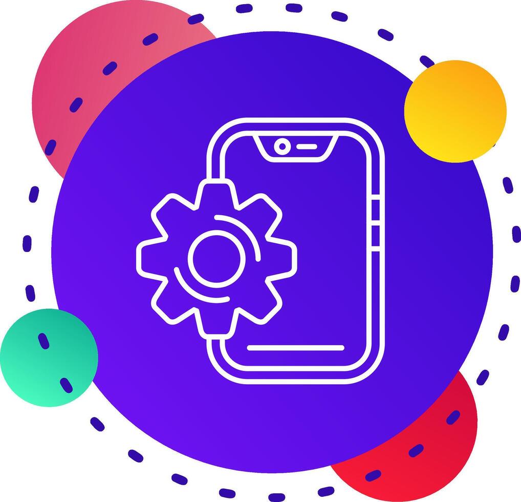 Setting Abstrat BG Icon vector