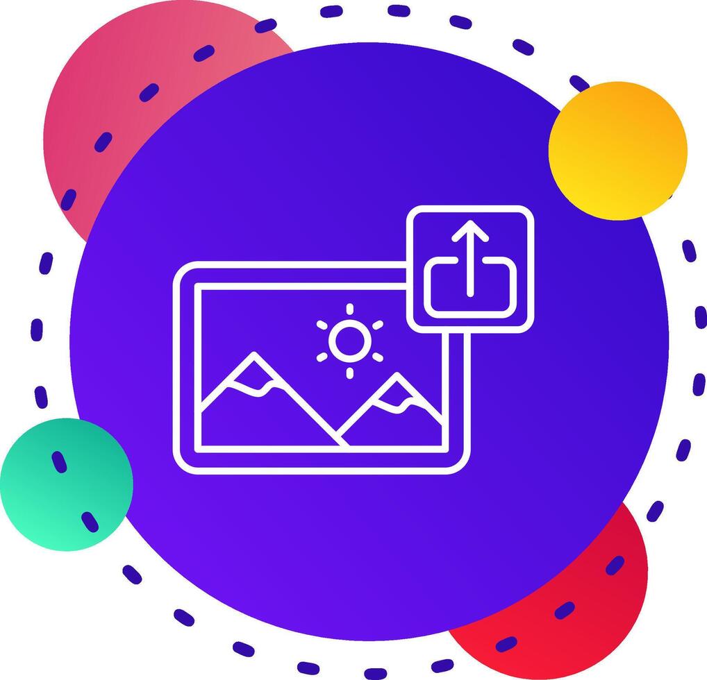 Export Abstrat BG Icon vector