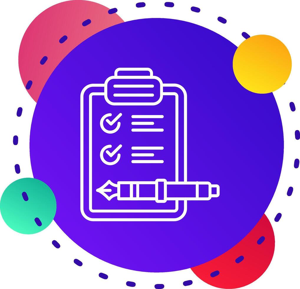 Check list Abstrat BG Icon vector