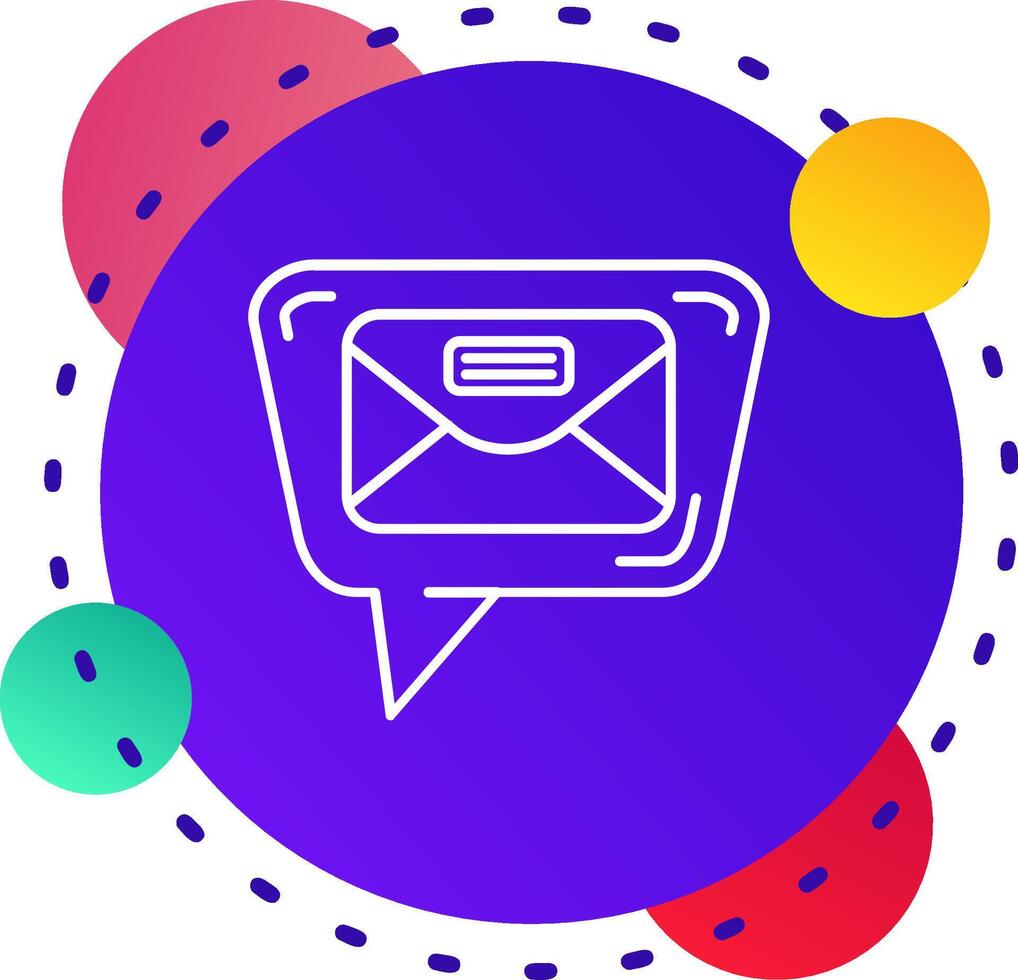 Mail Abstrat BG Icon vector