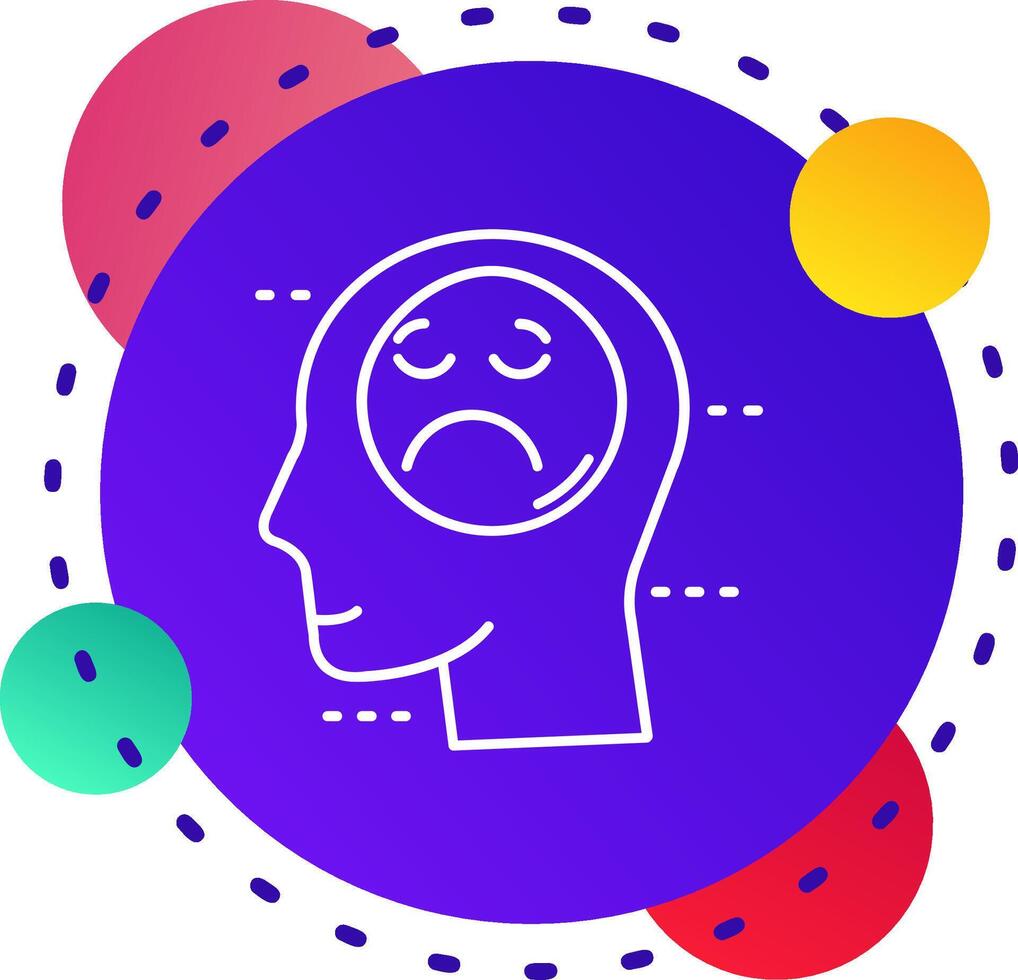 Sadness Abstrat BG Icon vector