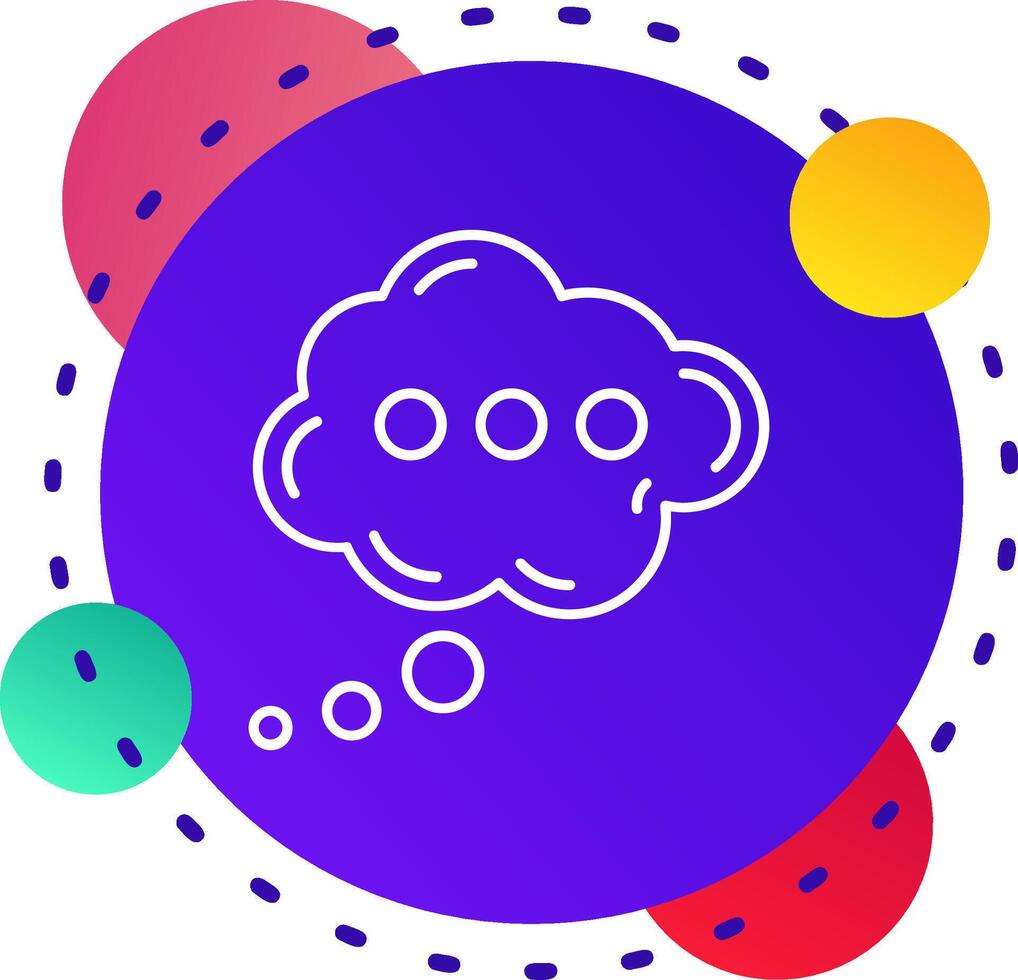 Cloud Abstrat BG Icon vector