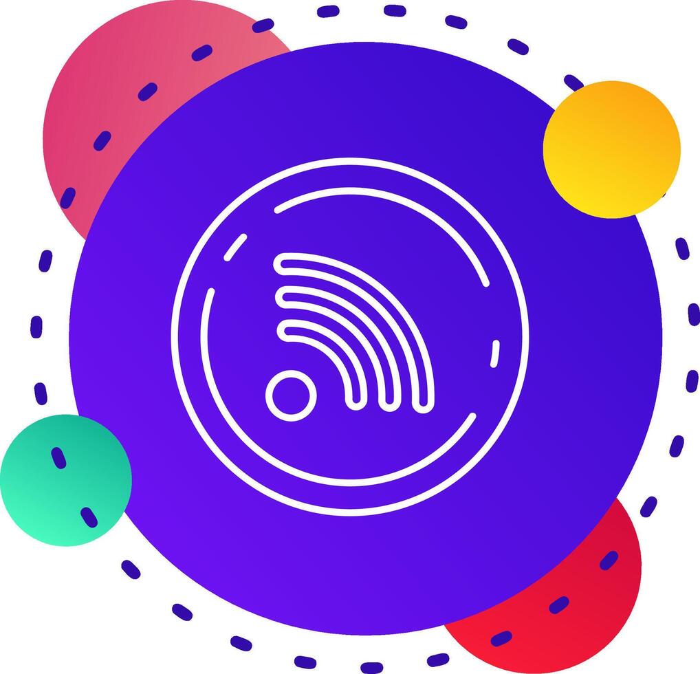Rss Abstrat BG Icon vector