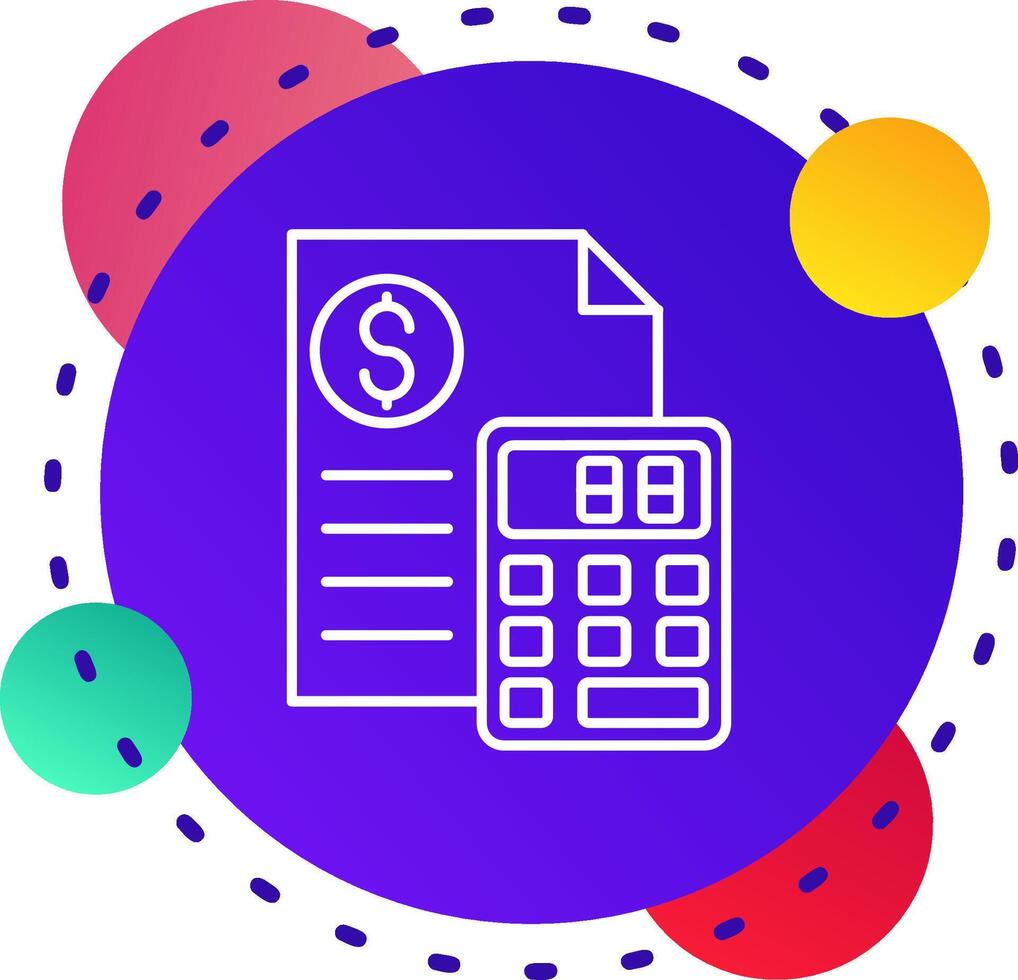 Calculator Abstrat BG Icon vector