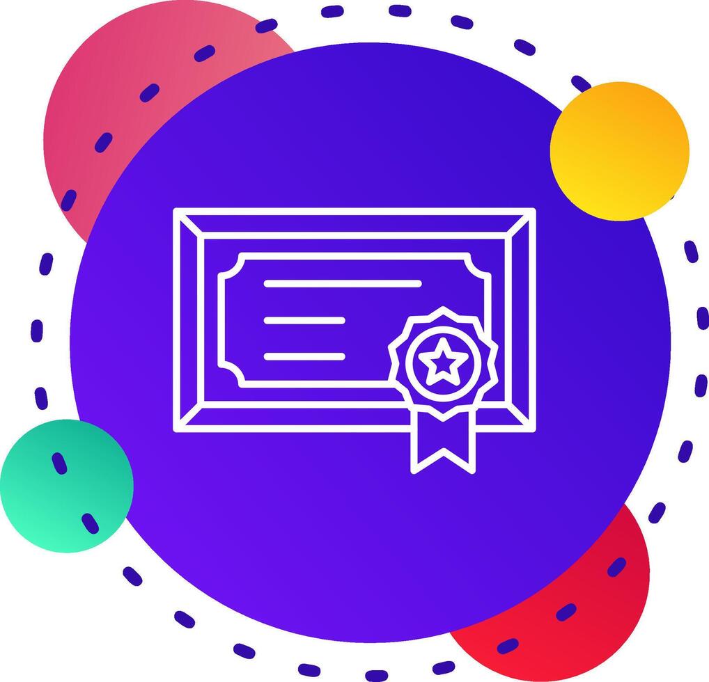 Certificate Abstrat BG Icon vector