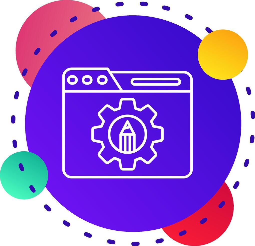 Settings Abstrat BG Icon vector
