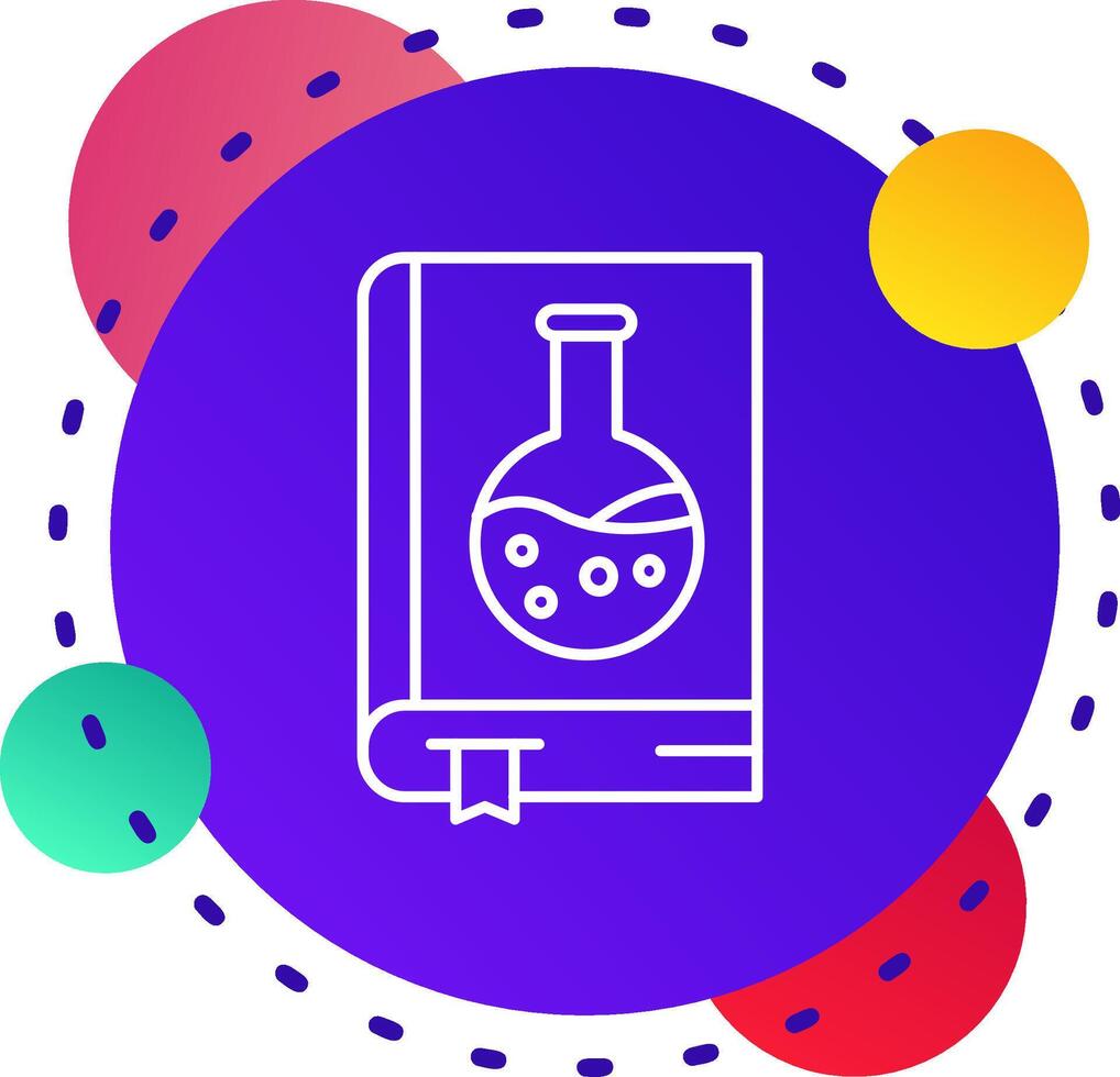 Chemistry book Abstrat BG Icon vector