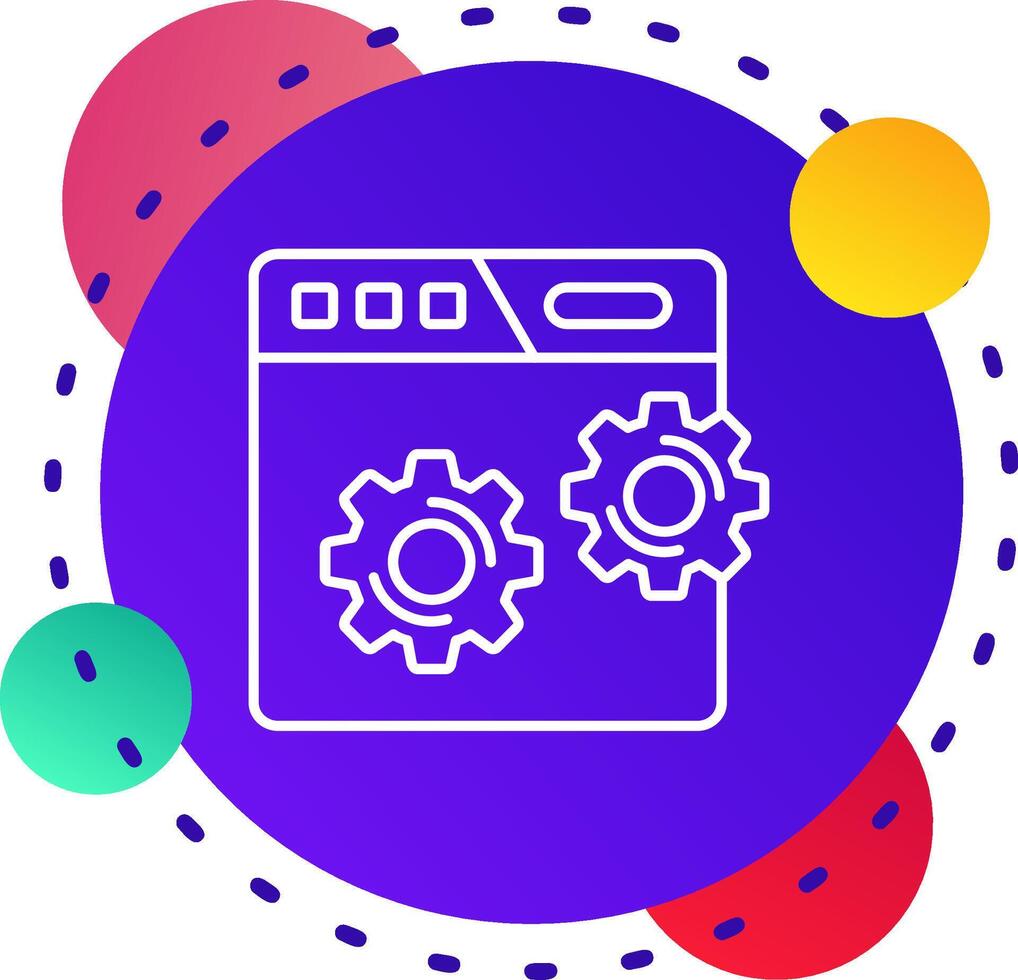 Web setting Abstrat BG Icon vector