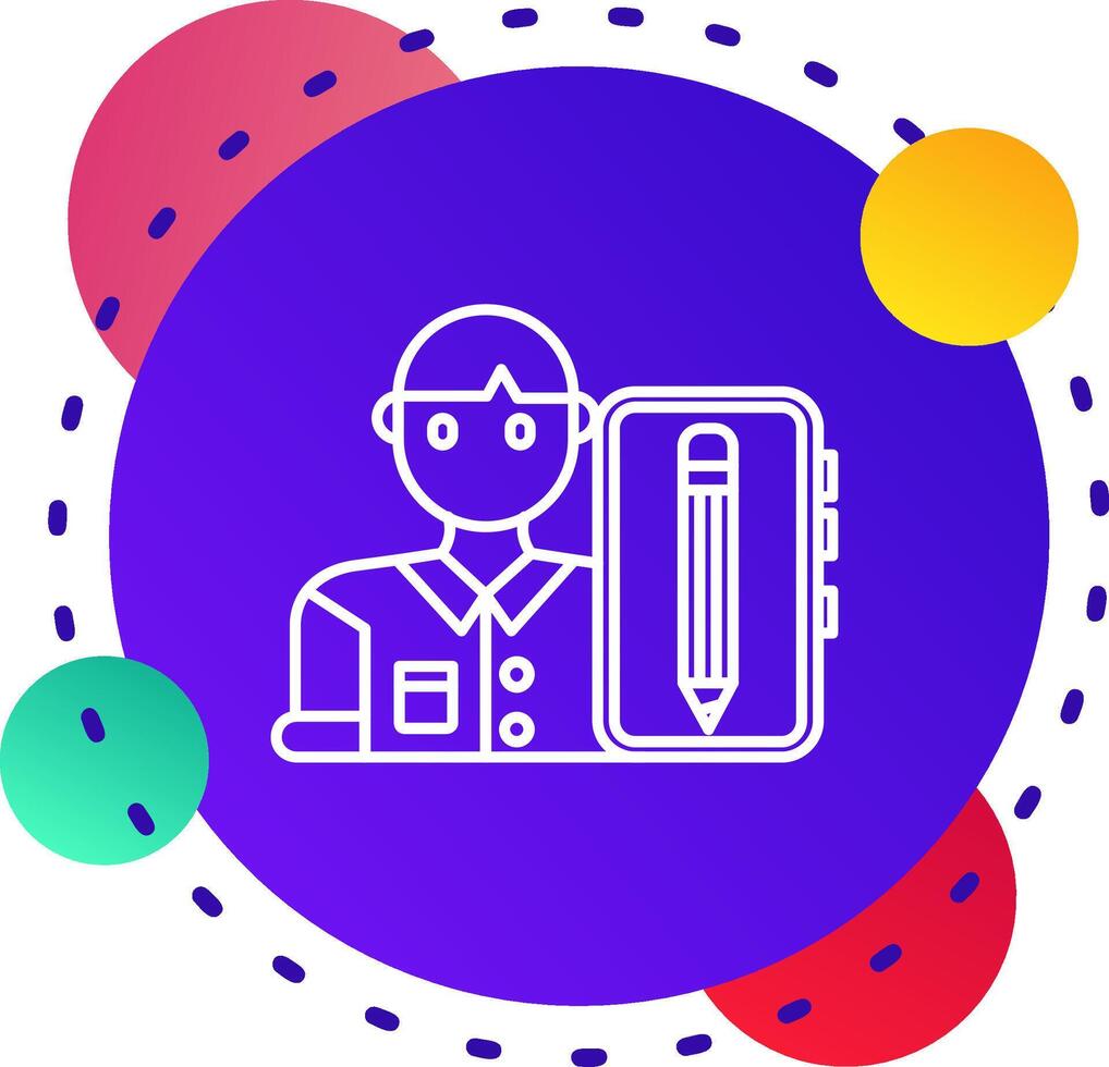 Blogger Abstrat BG Icon vector