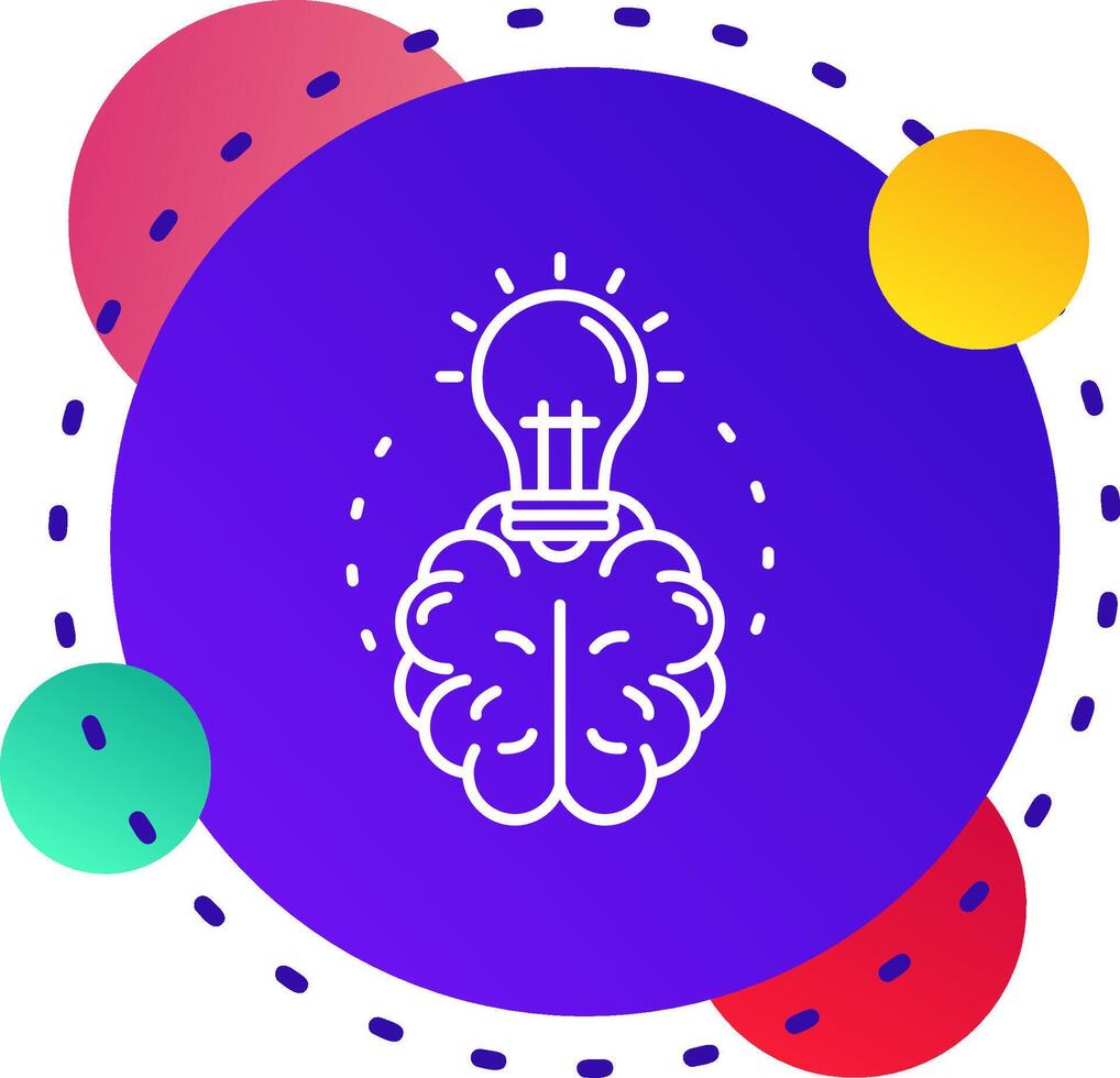 Brainstroming Abstrat BG Icon vector