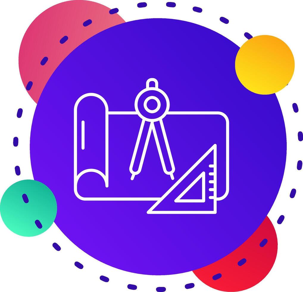 Draft Abstrat BG Icon vector