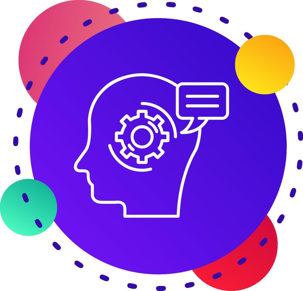 Thinking Abstrat BG Icon vector