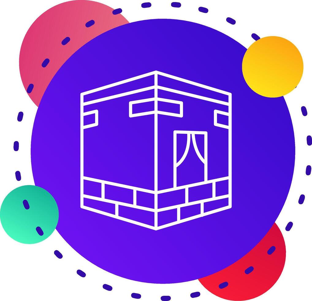 Qibla Abstrat BG Icon vector