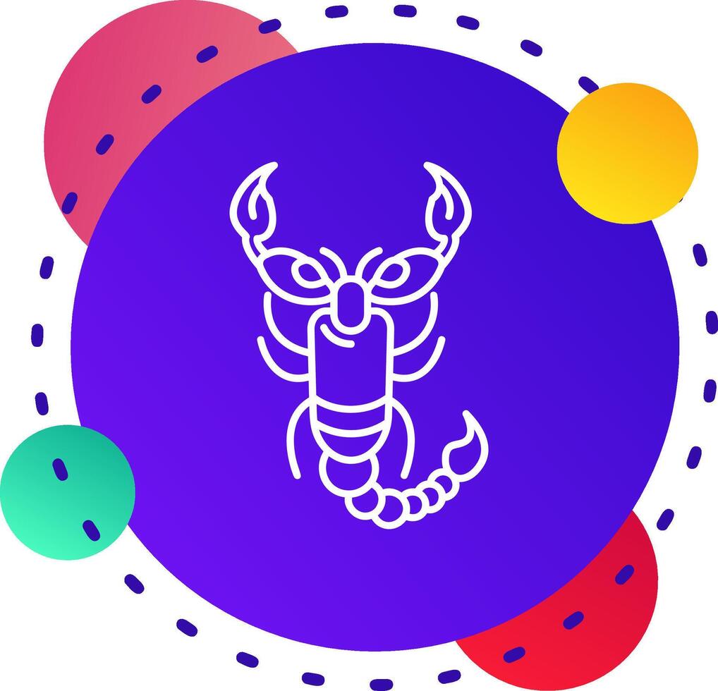 Scorpion Abstrat BG Icon vector