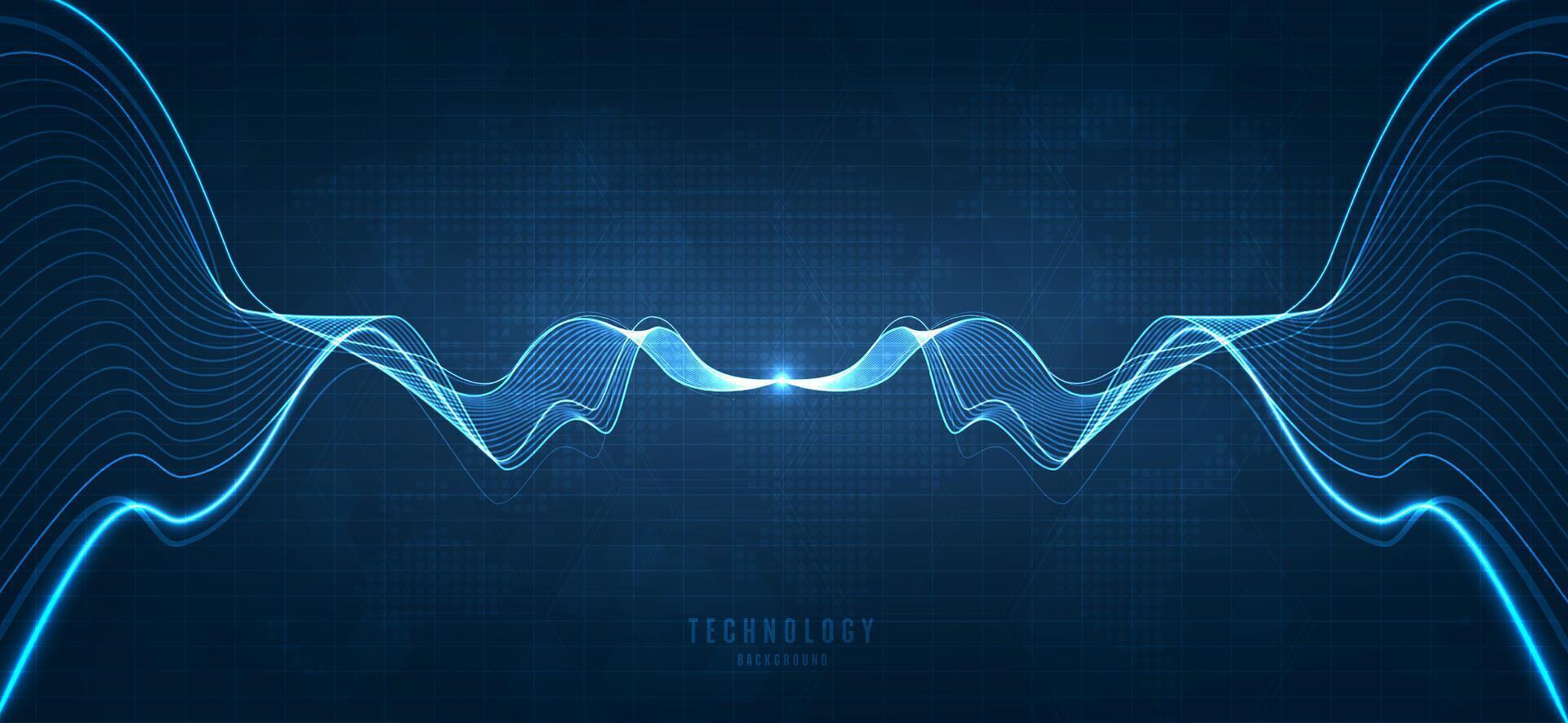 racha de luz azul, fibra óptica, línea de velocidad, fondo futurista para transmisión de datos inalámbrica de tecnología 5g o 6g, Internet de alta velocidad en abstracto. concepto de red de Internet. diseño vectorial vector