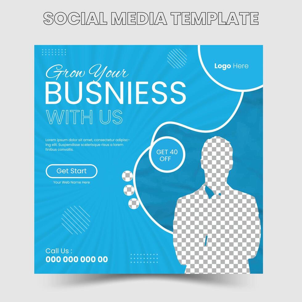 Professional Flyer for Corporate Inc Free Vector Digital marketing agency social media post template Corporate Promotion Social Media Web Banne