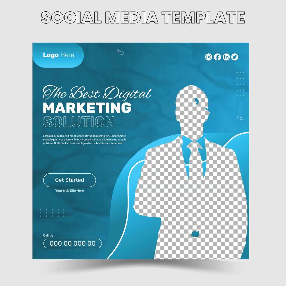 corporate social media banner instagram story and business template. vector