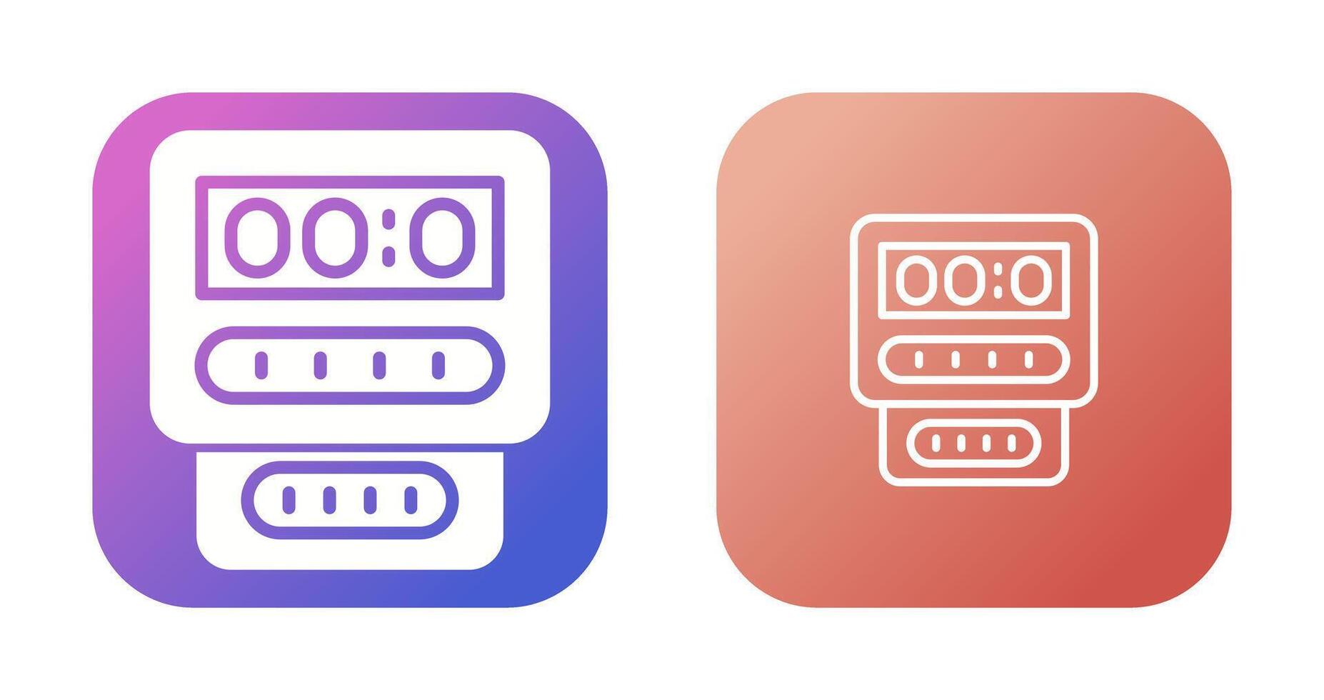 Electric Meter Vector Icon