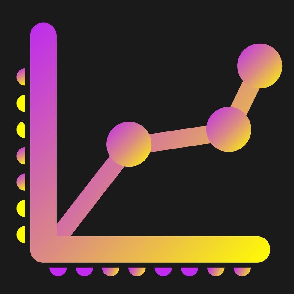 Line Chart Vector Icon