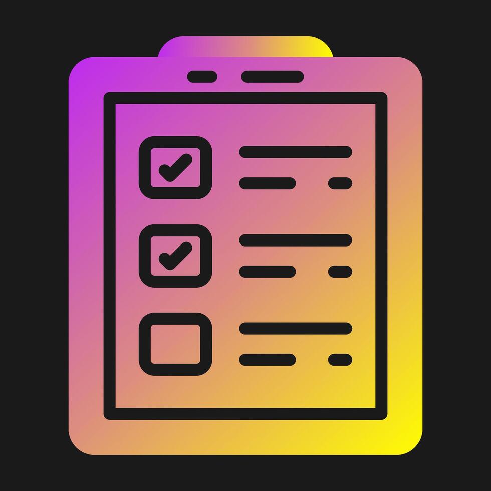 Checklist Vector Icon