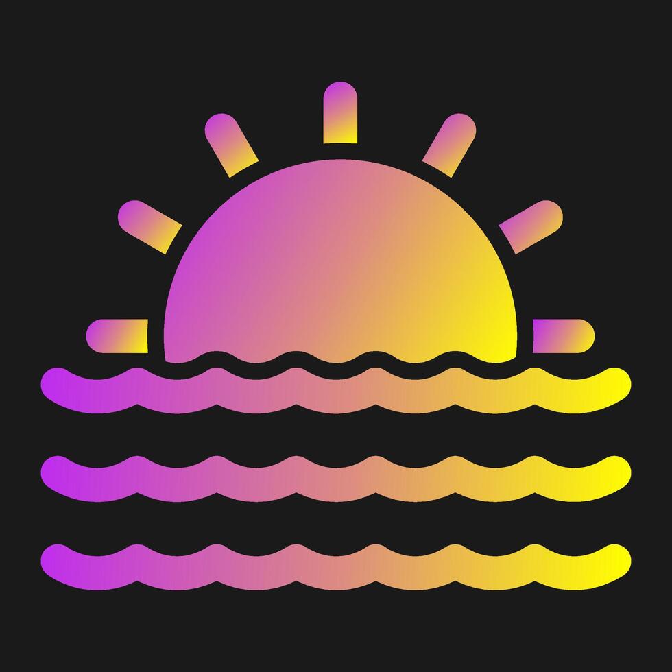 Sunset Vector Icon