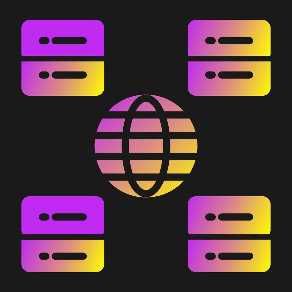 Content Delivery Network Vector Icon