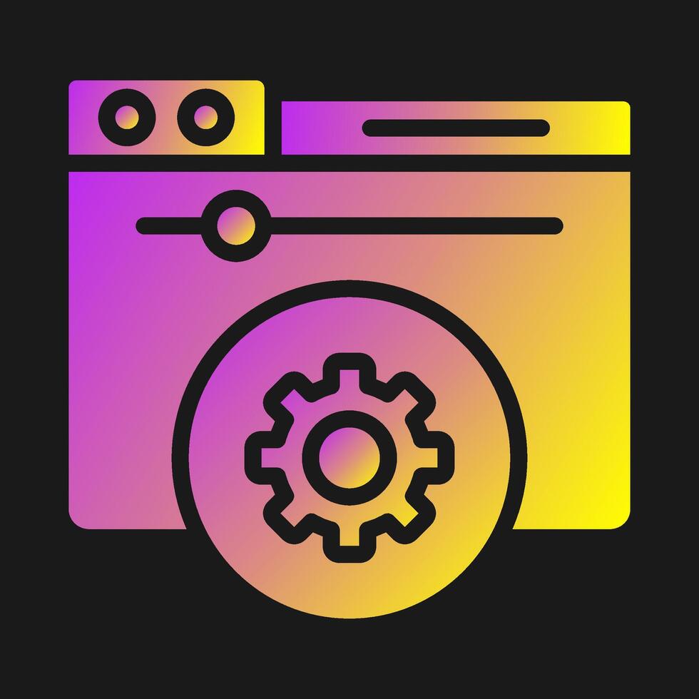 Hosting Control Panel Vector Icon