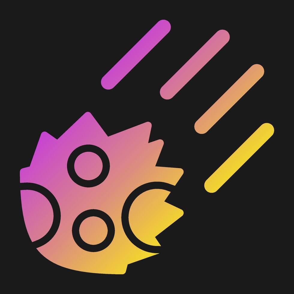 Meteor Vector Icon