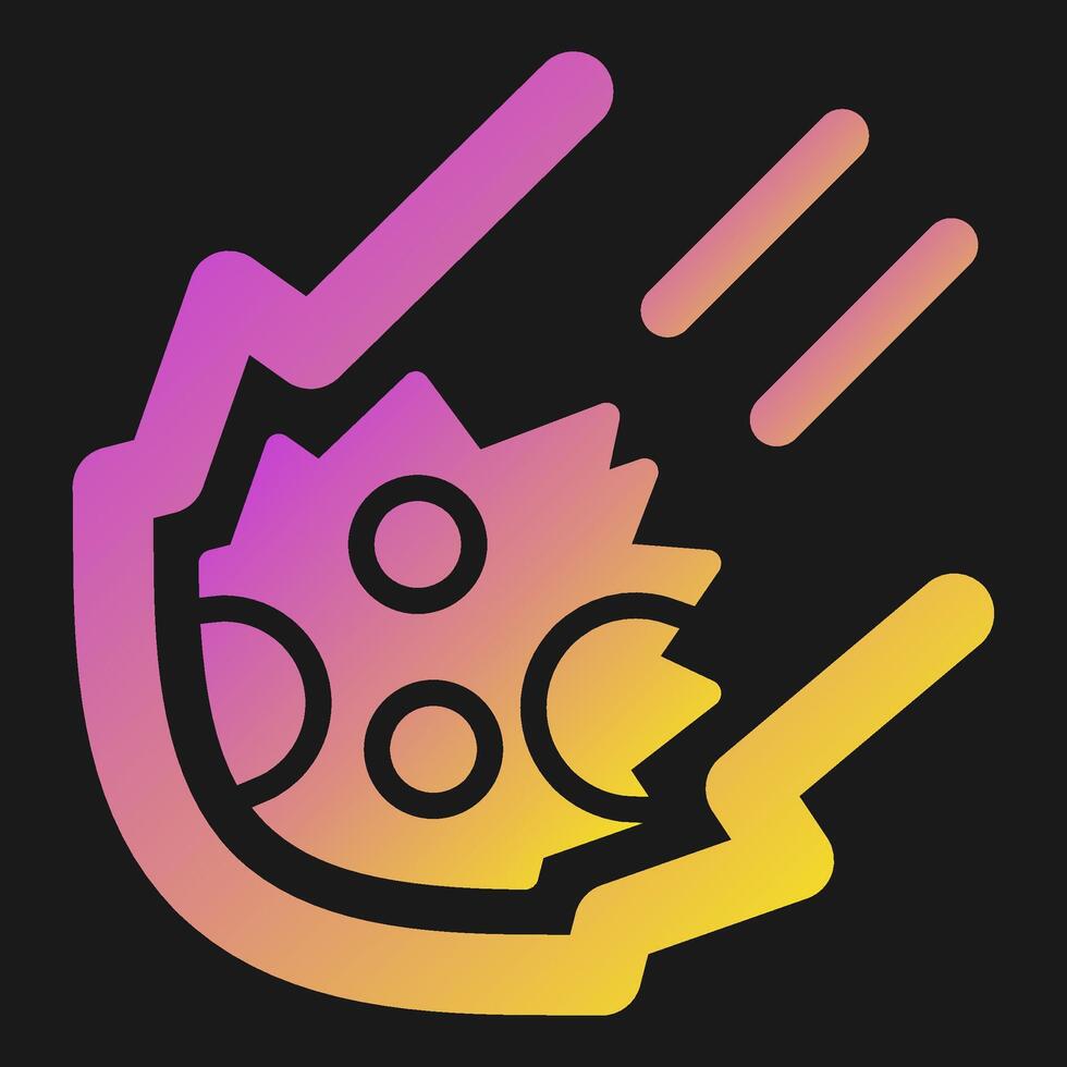 Meteor Vector Icon