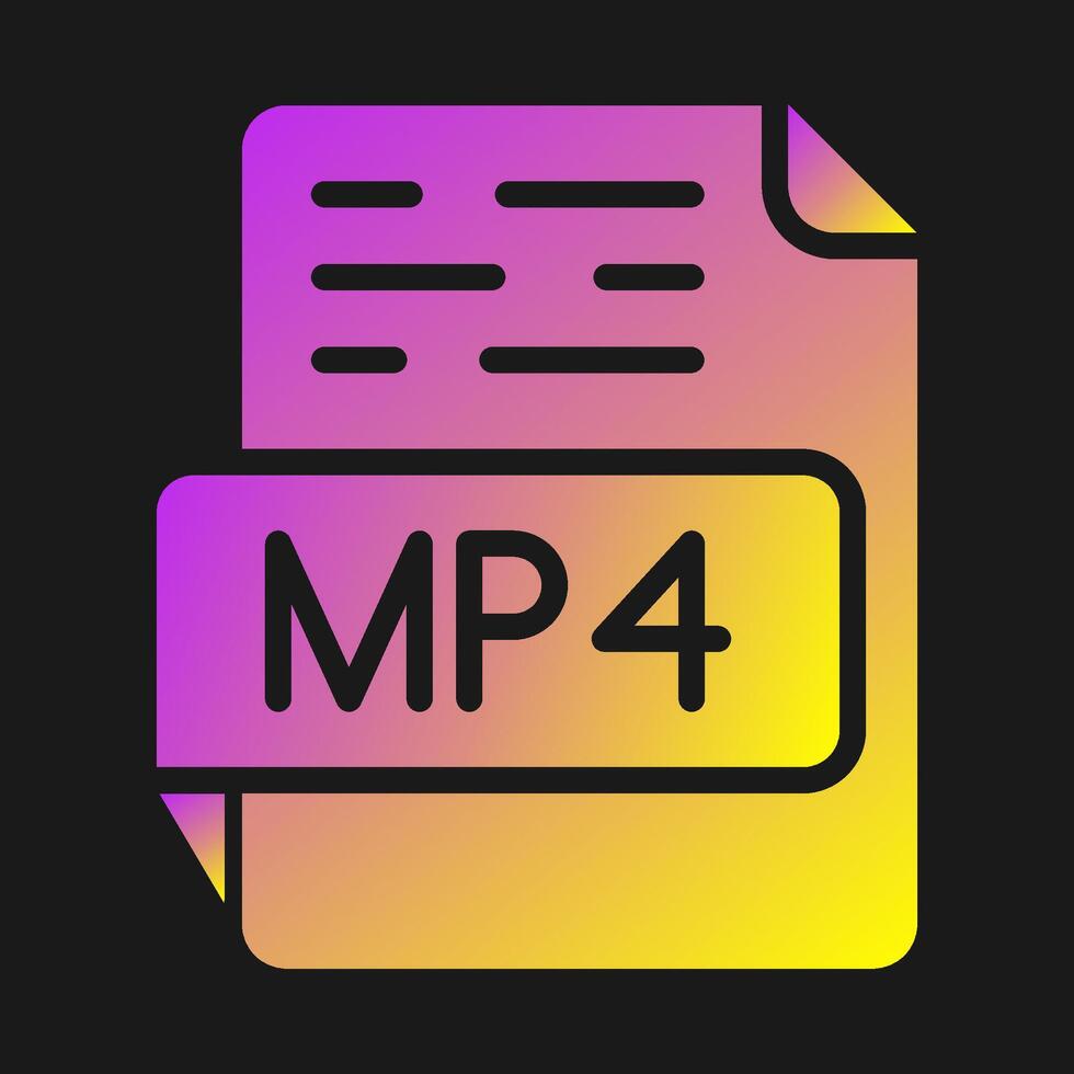 MP4 Vector Icon