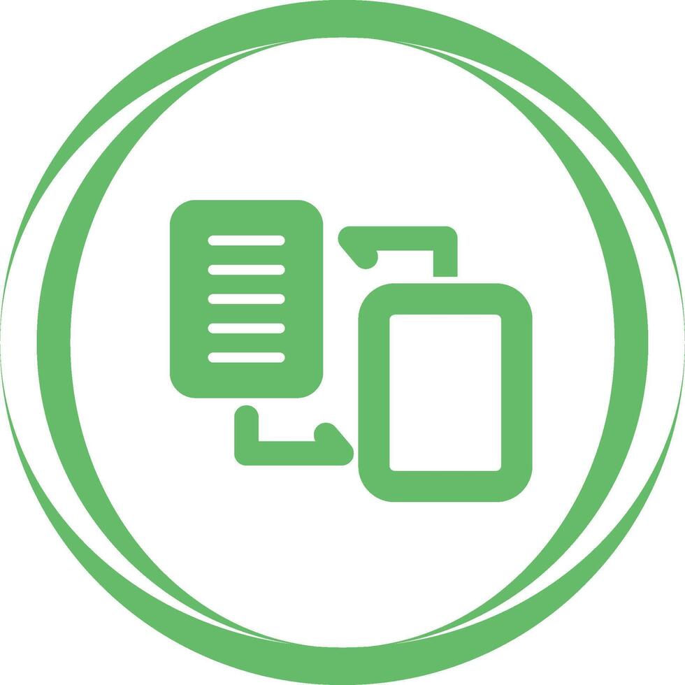 Document Migration Vector Icon