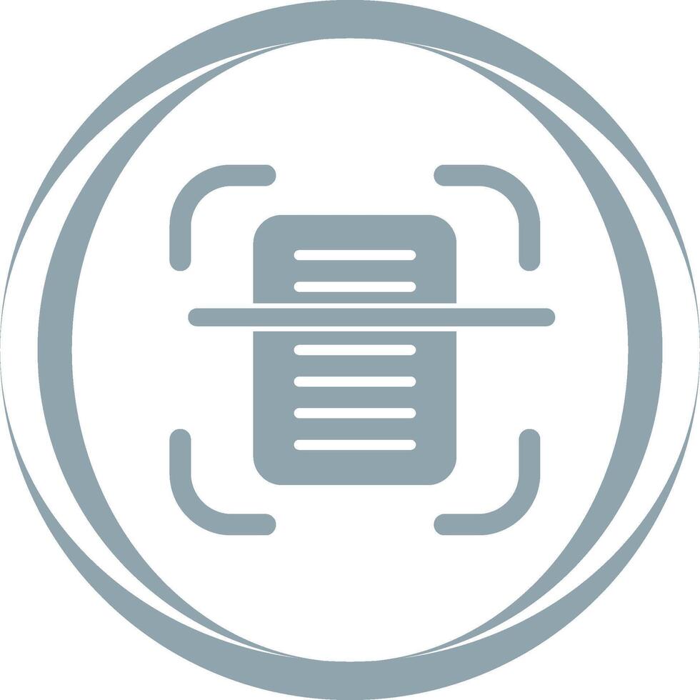 Document Scanning Vector Icon