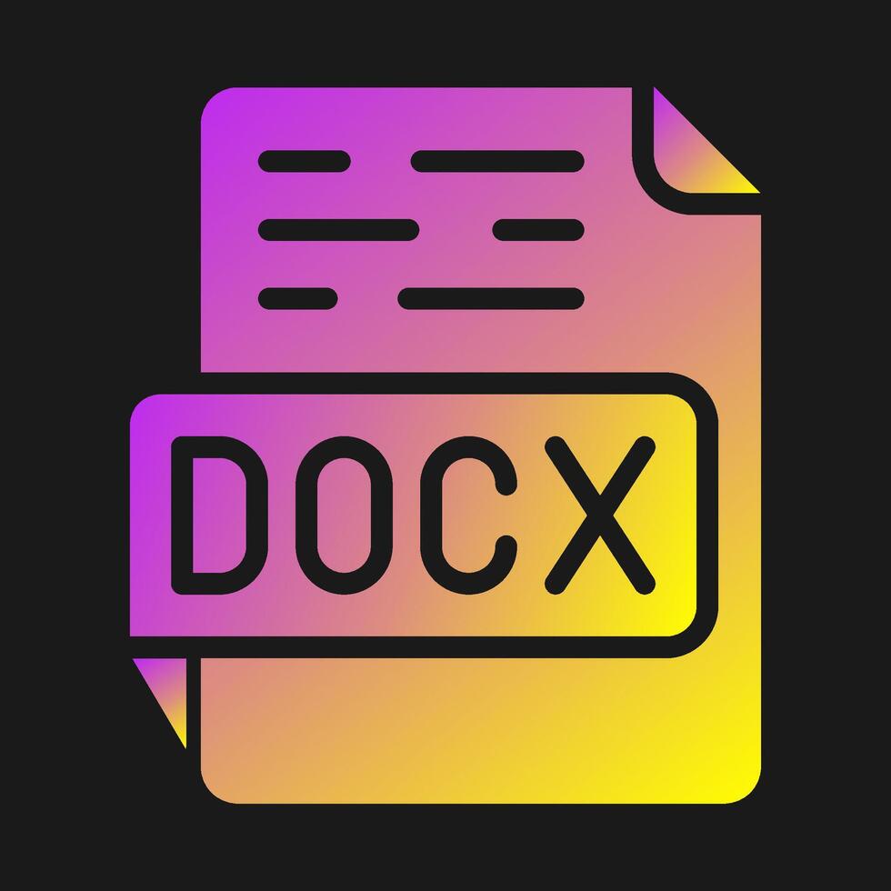 icono de vector docx