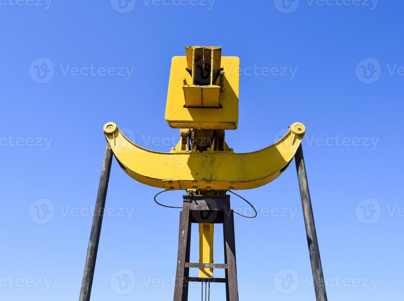 Pumping unit as the oil pump installed on a well photo