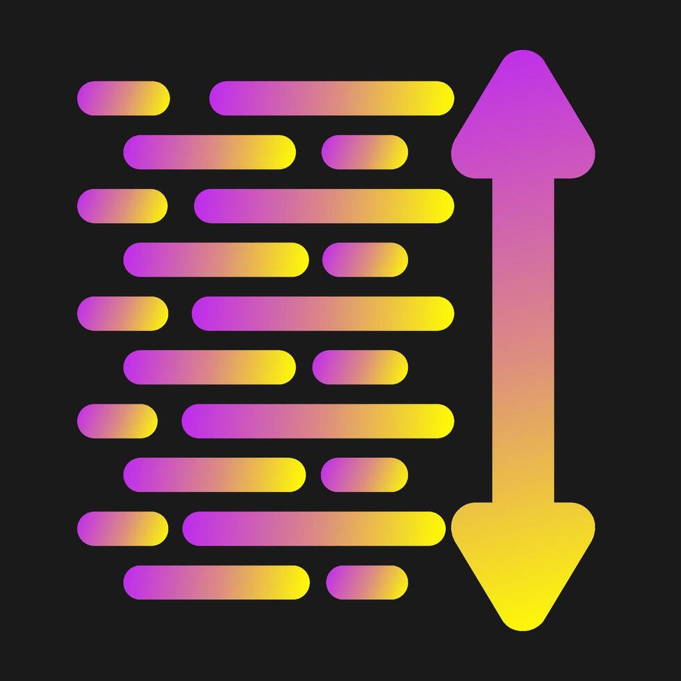 Line Spacing Vector Icon