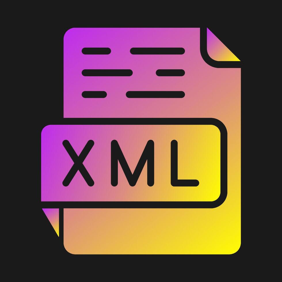 XML Vector Icon