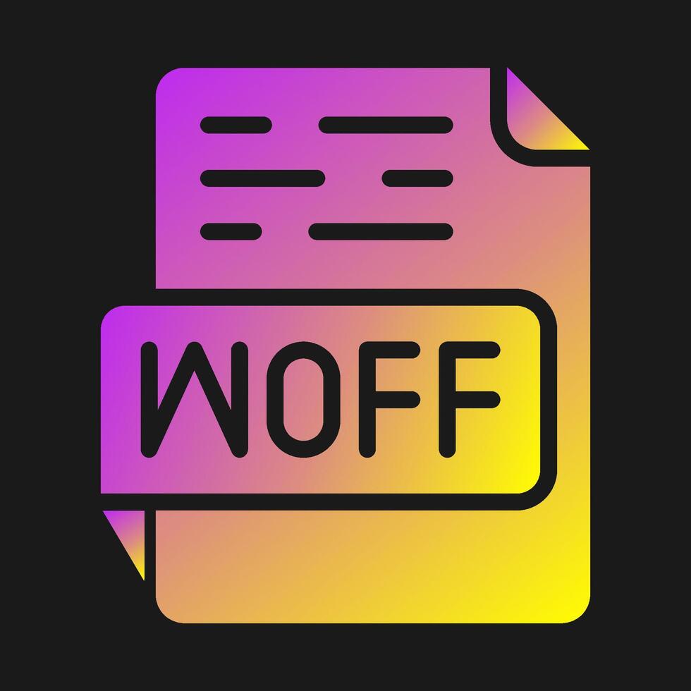 WOFF Vector Icon