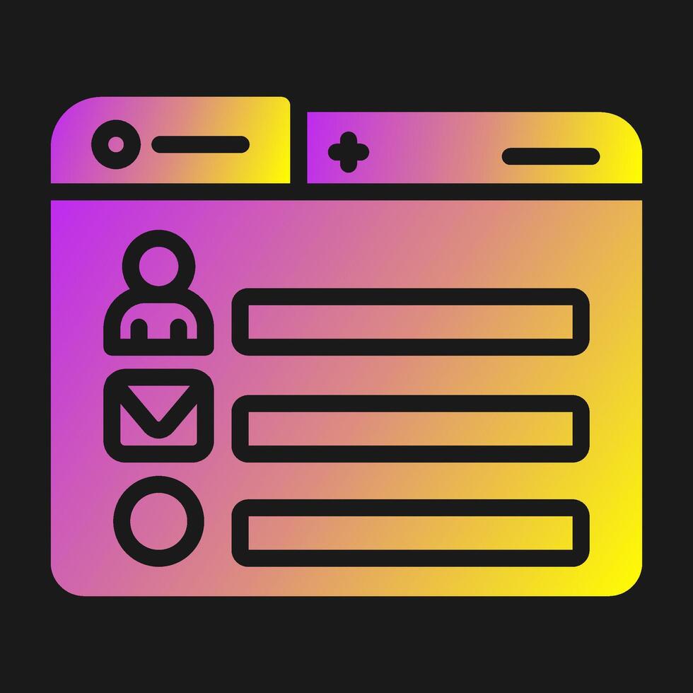 Signup Vector Icon