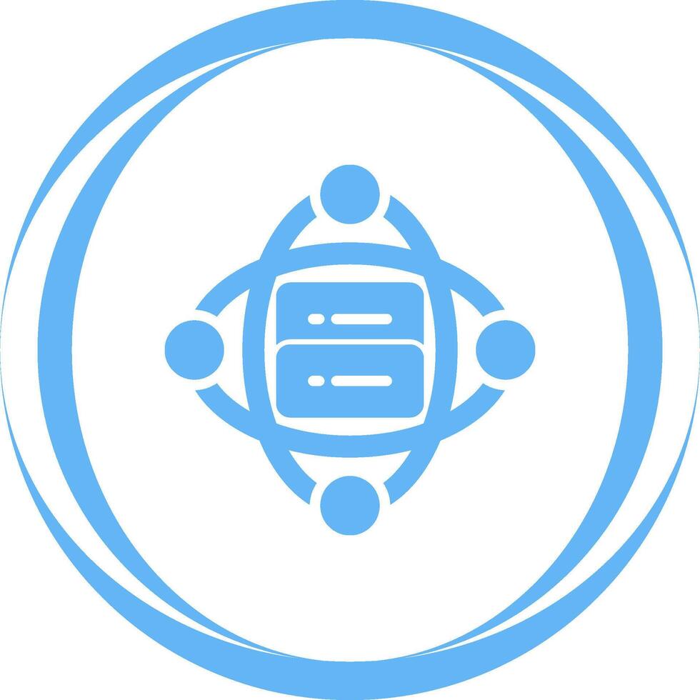 Cluster Server Vector Icon