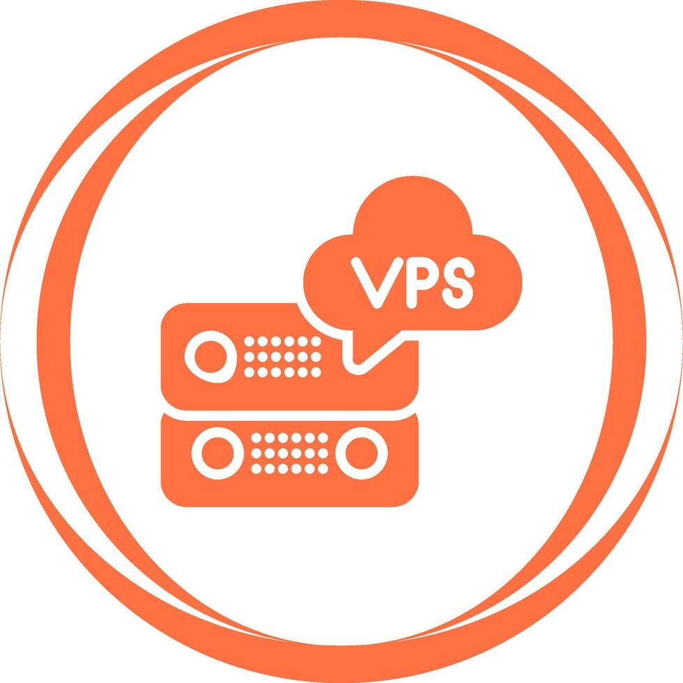 VPS Hosting Vector Icon