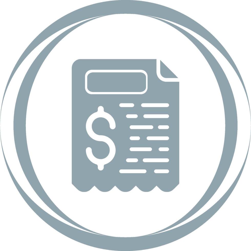 Receipt Vector Icon