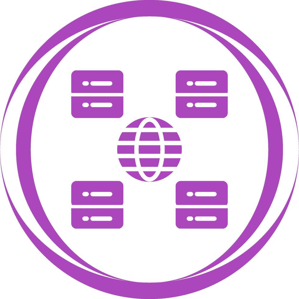 Content Delivery Network Vector Icon