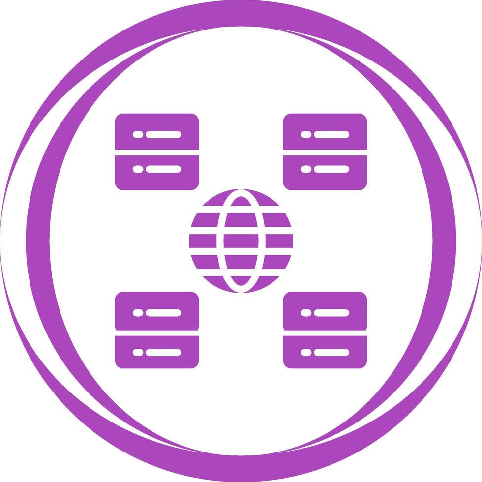 Content Delivery Network Vector Icon